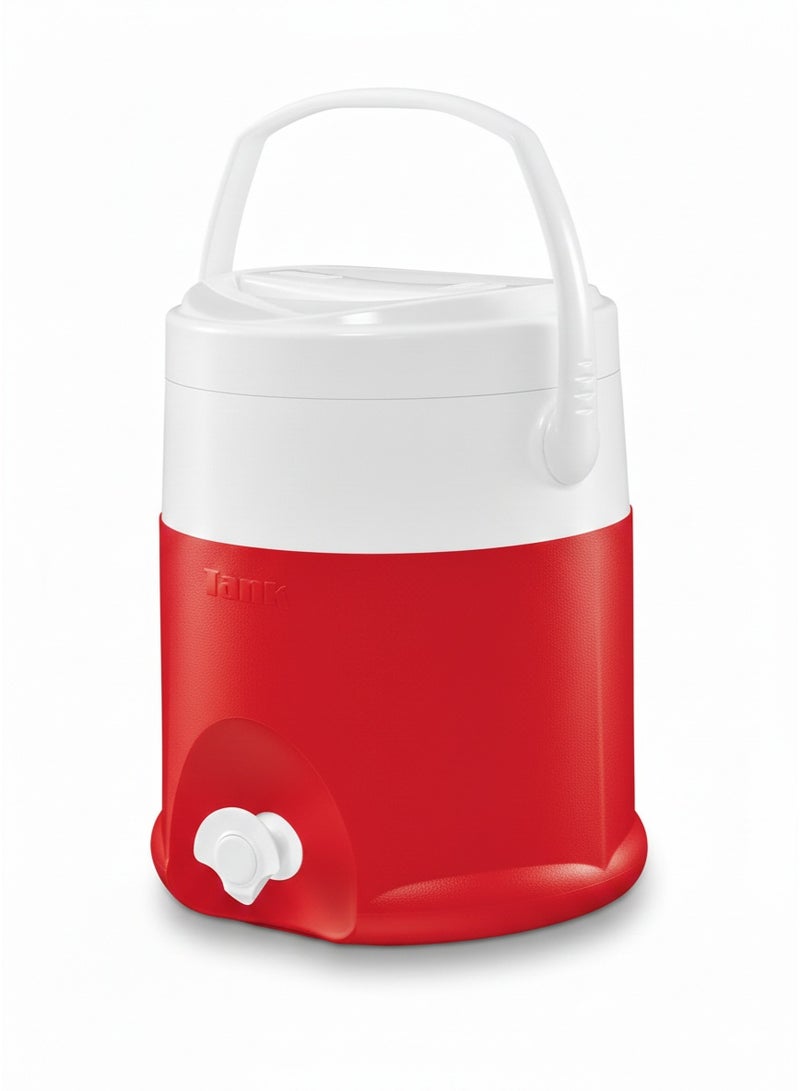 تانك كولمان أيس تانك لحفظ المياه والثلج، 12 لتر، مزود بميكروفلتر - أحمر/أبيض - Image 3